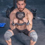 7mm Knee Sleeve // Pack of 2 // Gray (Small)