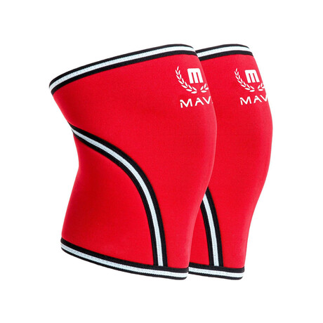 7mm Knee Sleeve // Pack of 2 // Red (Medium)