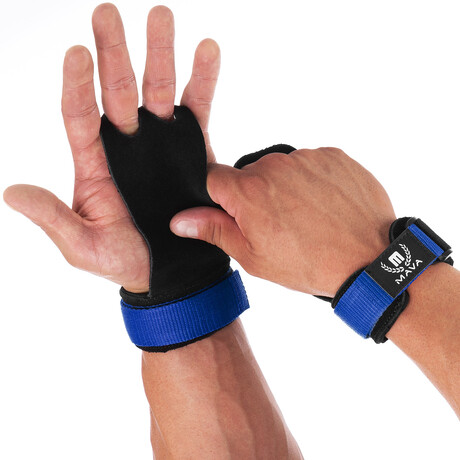Leather Hand Grips // Pack of 2 // Blue (Small)