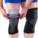Reflexology Knee Support // Pack of 2 // Black + Gray (Medium)