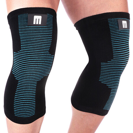 Bamboo Knee Support // Pack of 2 // Blue (Small)