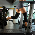 Reflexology Knee Support // Pack of 2 // Black + Gray (Medium)