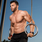 Leather Hand Grips // Pack of 2 // Red (X-Small)