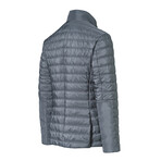 Airlift Blazer Button-Up Puffer Jacket // Concrete Gray (Medium)