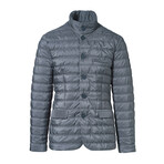 Airlift Blazer Button-Up Puffer Jacket // Concrete Gray (Medium)