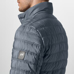 Airlift Blazer Button-Up Puffer Jacket // Concrete Gray (Medium)
