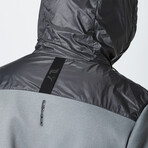 Spacer Zip-Up Hoodie // Medium Heather Gray (Small)