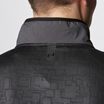 Fleece Zip-Up Jacket // Black (Large)