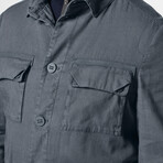Garment Dyed Field Jacket // Asphalt (Medium)