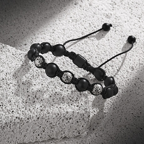 Natural Stone Bracelet // Black