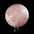 Rose Quartz Sphere With Stand // XL