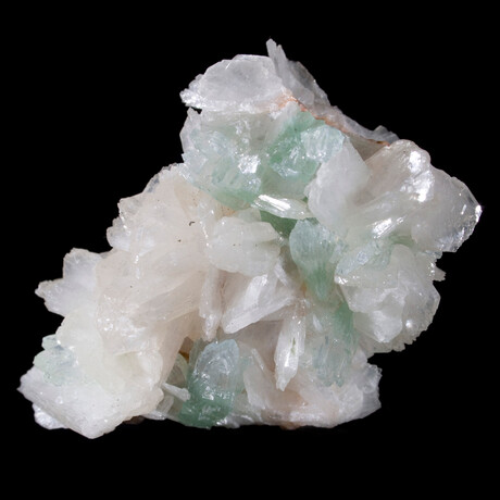 Stilbite Stalactite with Green Apophyllite