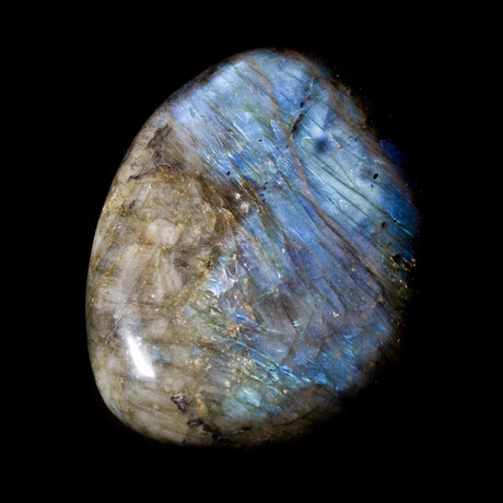 Electric Blue Labradorite Palm Stone // Large