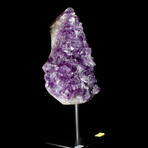 Deep Purple Amethyst Crystal Face // Stand Mounted