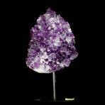 Deep Purple Amethyst Crystal Face // Stand Mounted