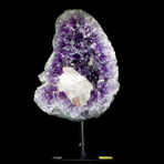Exceptional Deep Purple Amethyst + Yellow Calcite
