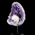 Exceptional Deep Purple Amethyst + Yellow Calcite