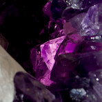 Exceptional Deep Purple Amethyst + Yellow Calcite