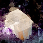 Exceptional Deep Purple Amethyst + Yellow Calcite