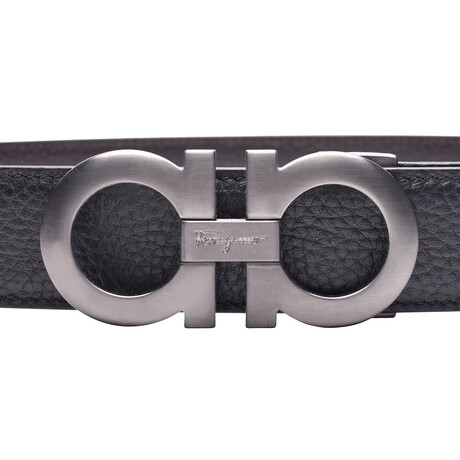 Ferragamo // Belt // Black + Brown (Max Length: 42")