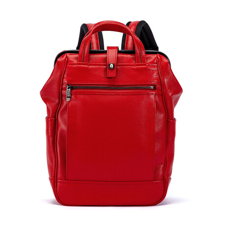Cavallo Adria Compact Backpack // Red