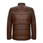 Quilted Jacket // Light Brown (XL)