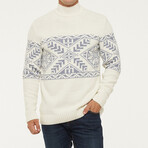 Mateo Sweater // Milky + Pale Blue (S)