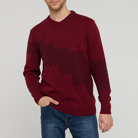 Dorian Sweater // Wine Red (XS)