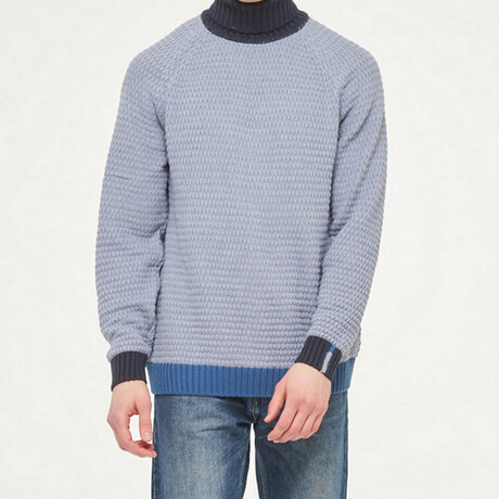 Sheldon Sweater // Pale Blue + Denim (XS)