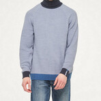 Sheldon Sweater // Pale Blue + Denim (L)