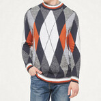 Corbin Jumper // Navy + Brick + White (XL)