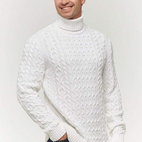 Solomon Sweater // White (XS)