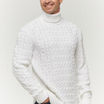 Solomon Sweater // White (2XL)