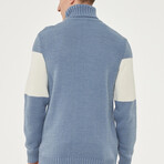 Kyson Sweater // Pale Blue + Milky (XL)