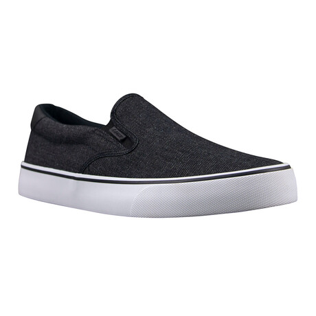 Clipper Denim Sneaker // Black + White (US: 7)