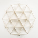 Comb Bookshelf // White (Mini)