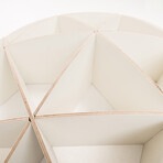 Comb Bookshelf // White (Mini)