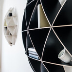 Comb Bookshelf // Black (Mini)