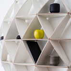 Comb Bookshelf // White (Mini)