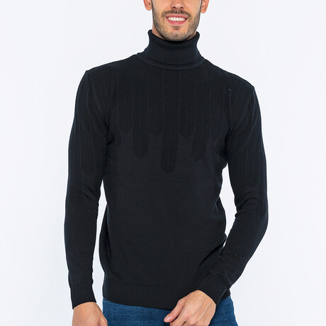 Oliver Turtle Neck Pullover // Black (S)