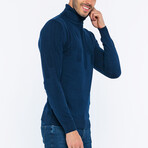 Henry Turtle Neck Pullover // Navy (S)