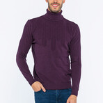 James Turtle Neck Pullover // Purple (M)