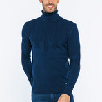Henry Turtle Neck Pullover // Navy (S)