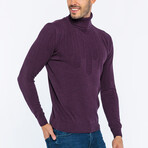 James Turtle Neck Pullover // Purple (M)