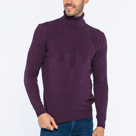 James Turtle Neck Pullover // Purple (S)