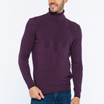 James Turtle Neck Pullover // Purple (M)