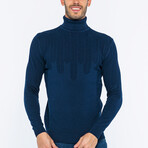 Henry Turtle Neck Pullover // Navy (S)