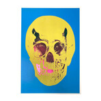 Damien Hirst //  Till Death Do Us Part - Careleun Blue Pigment, Yellow Royal Red Pop Skull // 2012