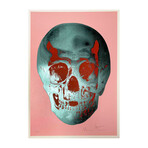 Damien Hirst //  Till Death Do Us Part - Candy Floss, Pink Racing Green Pigment Red Pop Skull // 2012