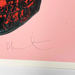 Damien Hirst //  Till Death Do Us Part - Candy Floss, Pink Racing Green Pigment Red Pop Skull // 2012